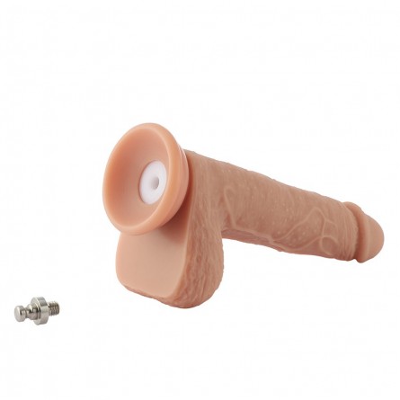 Auxfun Ezfunlok Connector Dildo Float Dot Design And Silicone Material