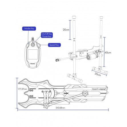 Hismith And Wildolo Joint Model Sex Machine 100W Smart APP Control With